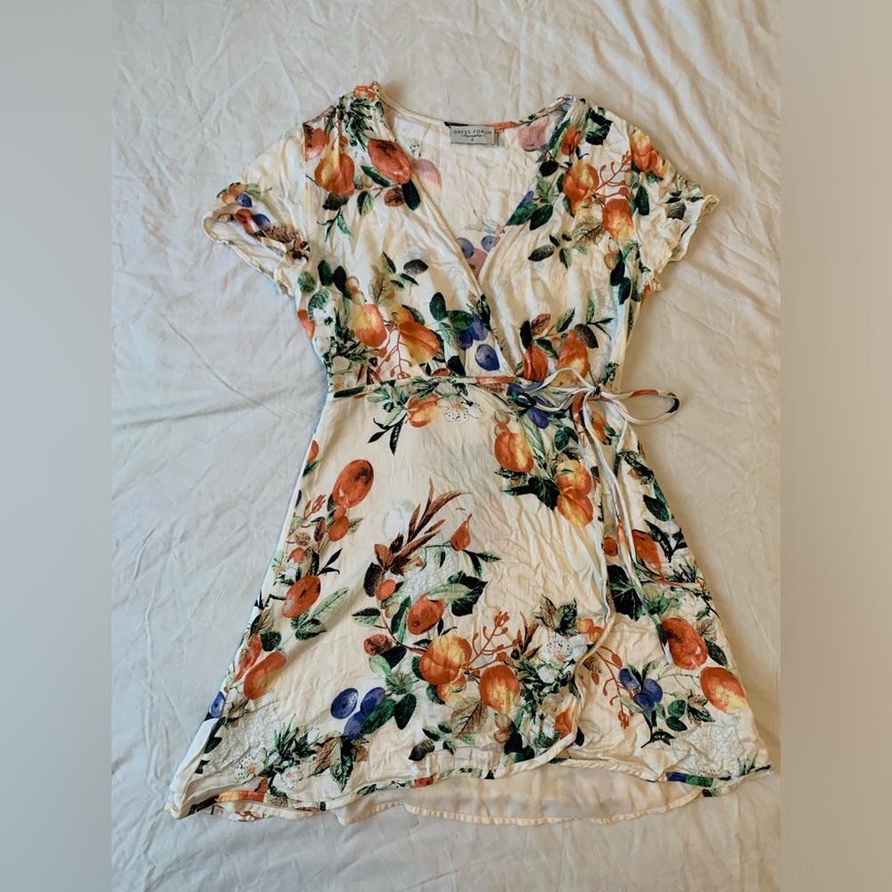 Dress Forum Orchard Print wrap dress